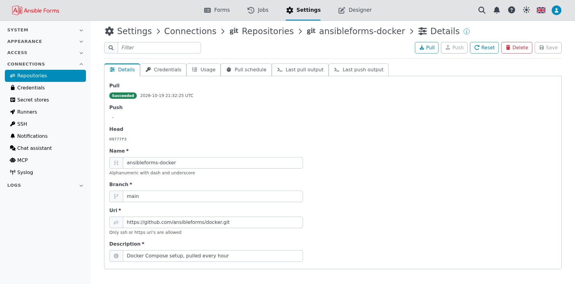 Editar repositorio