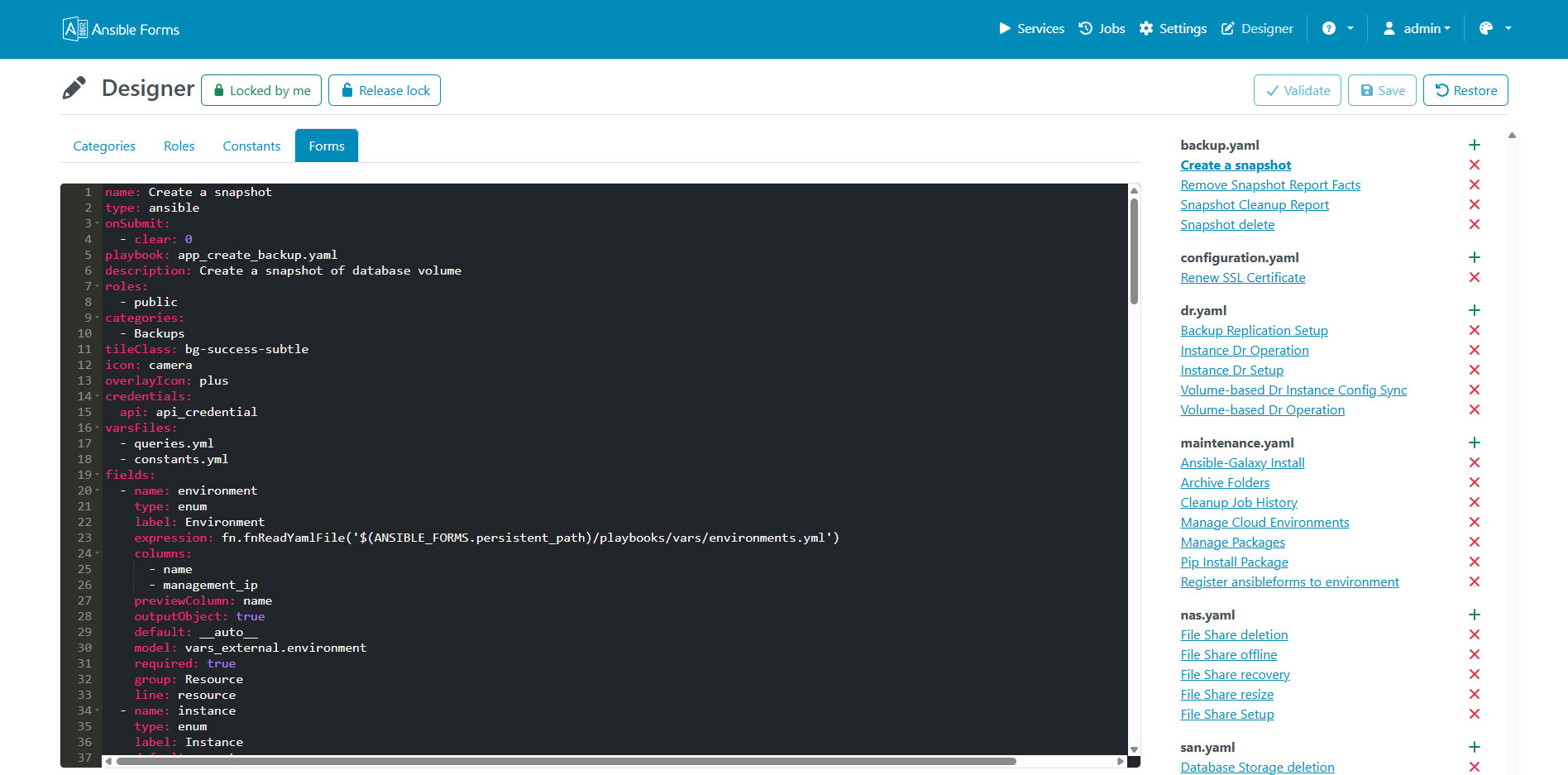 Builtin Designer